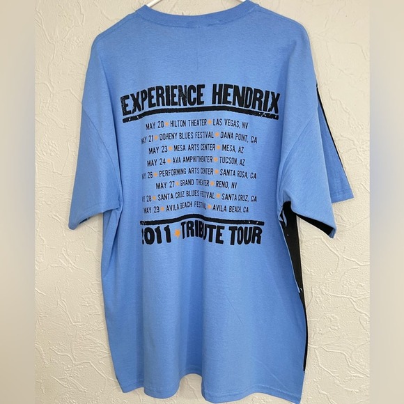 MENS 2011 JIMI HENDRIX OFFICIAL ALL OVER PRINT POWER OF SOUL SHIRT SIZE XXL NEW - Picture 6 of 7